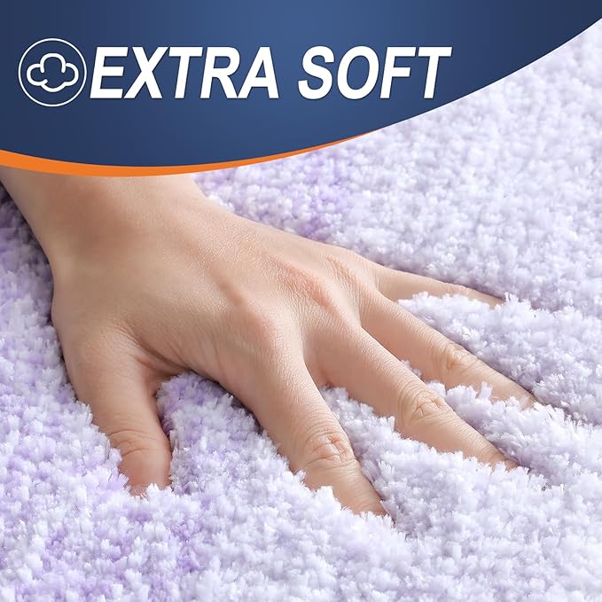OLANLY Luxury Toilet Rugs U-Shaped 24x20, Extra Soft and Absorbent Microfiber - Image 3