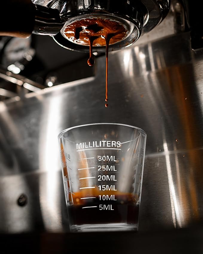 Shot Glasses Measuring Cup Set 2PACK Espresso Shot Glasses Liquid Heavy Glass - Image 5