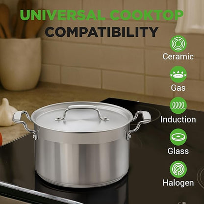 NutriChef 5-Quart Stainless Steel Stockpot - Image 7