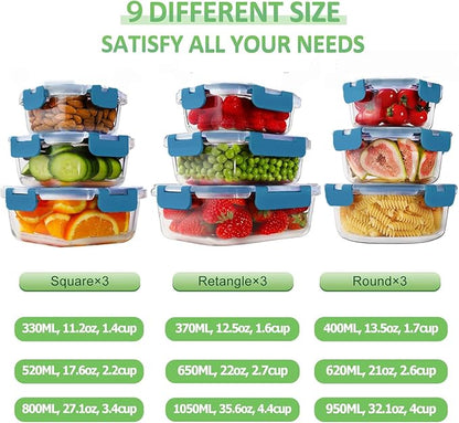 HOMBERKING Glass Food Storage Containers - Image 2