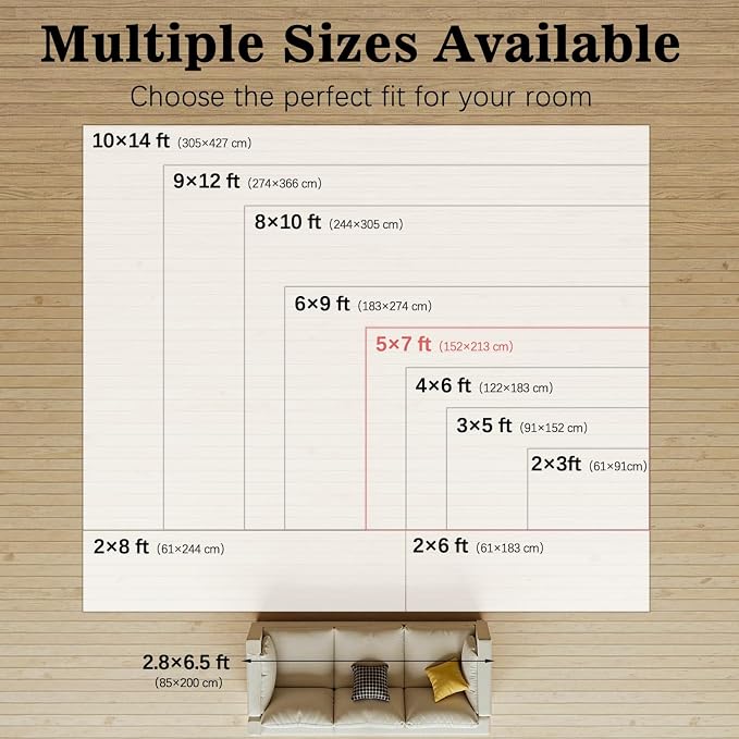 DCX 8x10 Washable Insect Rug, Vintage Gothic Black Rug - Image 9