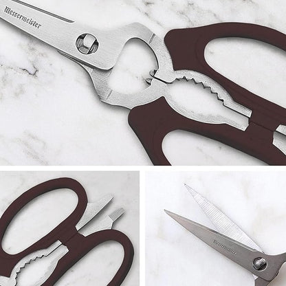 Messermeister 8-Inch Take-Apart Kitchen Scissors, Nut Cracker, Jar Lid - Image 4