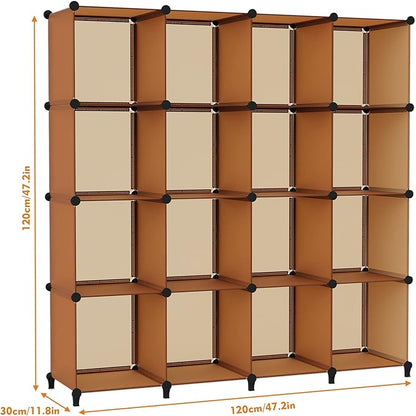 HOMIDEC Cube Storage Organizer 16-Cube Storage Shelf, Closet Organizer - Image 3