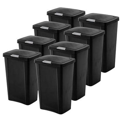 Sterilite 13 Gallon TouchTop Narrow Plastic Wastebasket by Sterilite