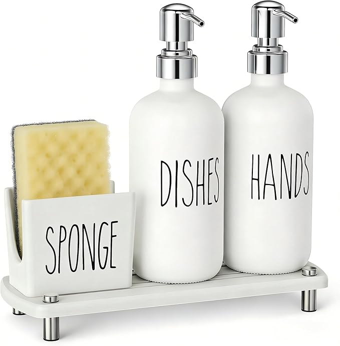 Cisily Kitchen Soap Dispenser Set Comes - Image 8