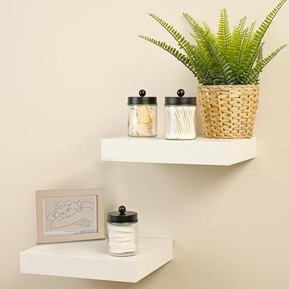 SheeChung 3-Pack Black Glass Apothecary Jars - Image 7