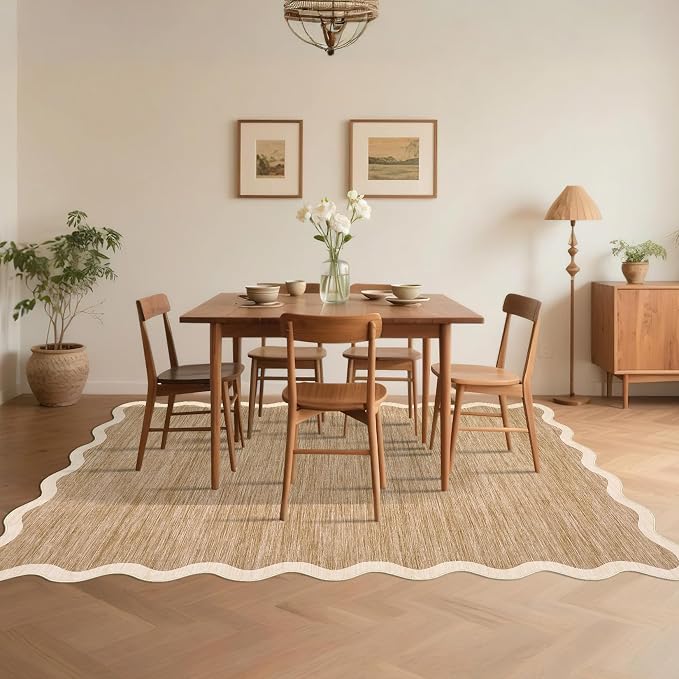 GarveeHome Scalloped Washable Rug 8x10 Rugs - Image 9