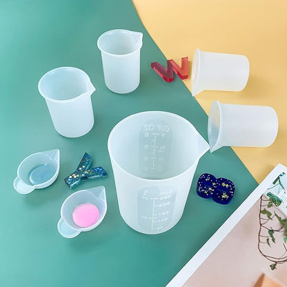 7 PCS Silicone Measuring Cups Kits, - Image 6