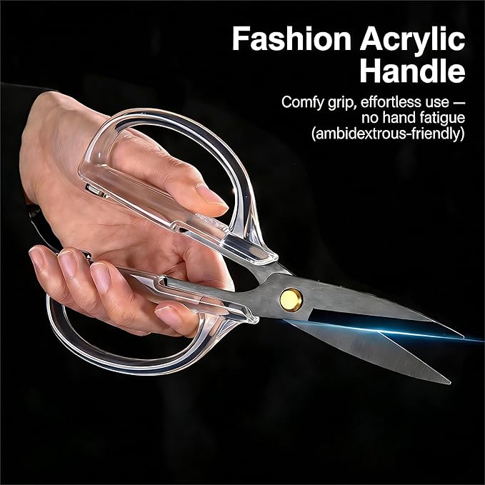 Kitchen Shears Scissors&Sharp Scissors, ARCHIKING 7.7inch Black Titanium Plated - Image 5