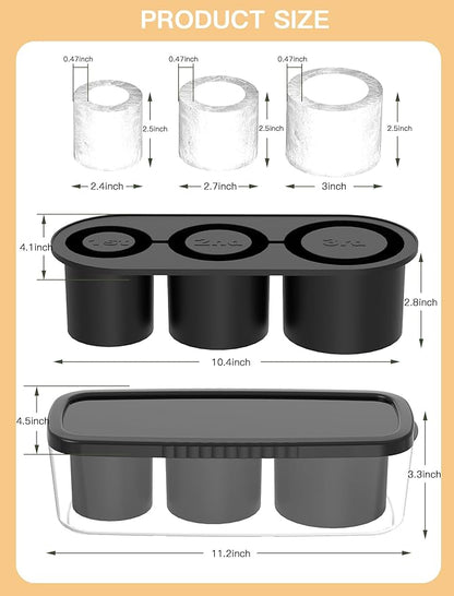 Ice Cube Tray for Tumbler Cup 30Oz-40Oz, Easy Fill and Release Ice Maker for - Image 3