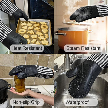 Alselo Silicone Oven Mitts Heat Resistant 932℉ - Image 4