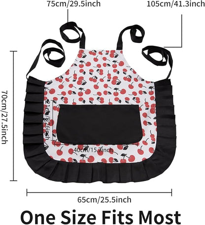 Vintage Floral Apron for Women - Image 6