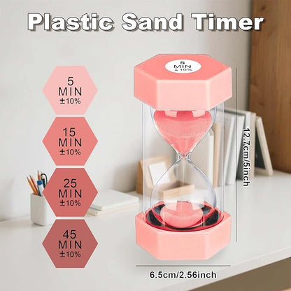 Sand Timer 15 Minute Hourglass, Unbreakable Hexagon Sand Clock 15 Min, Reloj De - Image 4