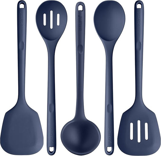 Silicone Kitchen Cooking Utensil Set: U-Taste High Heat Resistant 13.6in by U-Taste