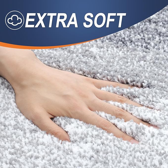 OLANLY Bathroom Rugs Mat 34x21, Extra Soft Absorbent Microfiber Bath Rugs - Image 3