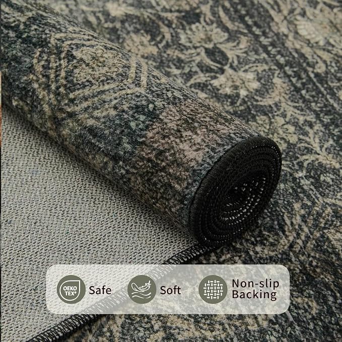 Rugxara 2x3 Entryway Rug Door Mat Indoor Entrance, Washable Non Slip Kitchen - Image 4
