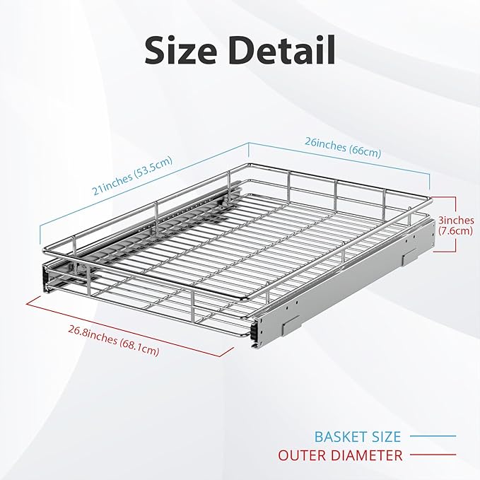 ZOINLIY Pull Out Cabinet Organizer, Versatile Slide Out Kitchen Organizers and - Image 2
