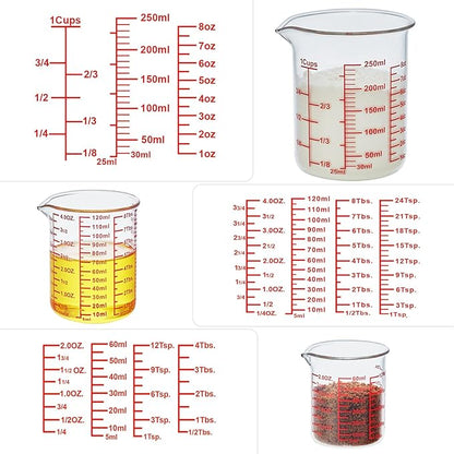 Ackers High Borosilicate Glass Measuring Cup Set - Image 8