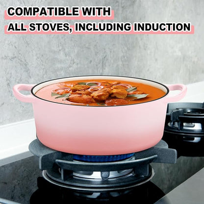 E-far 7QT Oval Dutch Oven Pot - Image 4