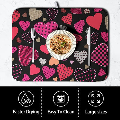 Valentine's Day Kitchen Drying Mats - Image 4