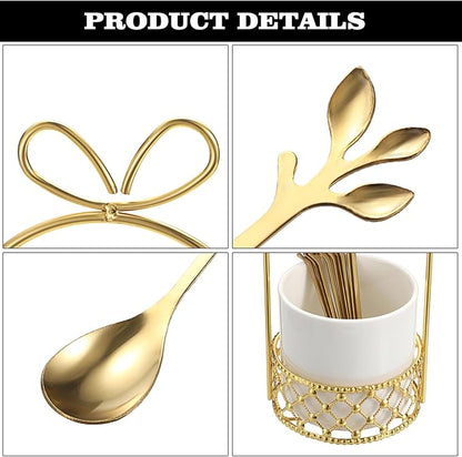 ELLDOO Coffee Spoon Set, Creative Flatware Set - Image 6