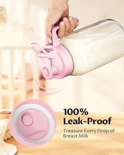 2-Pack 32oz Breast Milk Pitcher – Airtight, Leak-Proof Lids, Easy Pour Spout - Image 3