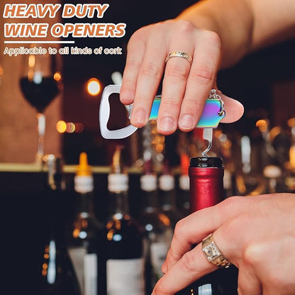 Ziliny 24 Pcs Bottle Opener Keychain Bulk Wine Bottle Beer Opener Keychain - Image 4