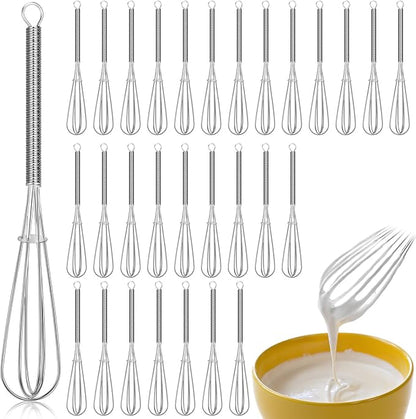 Baderke 30 Pcs Mini Whisk Bulk Small Whisks by Baderke