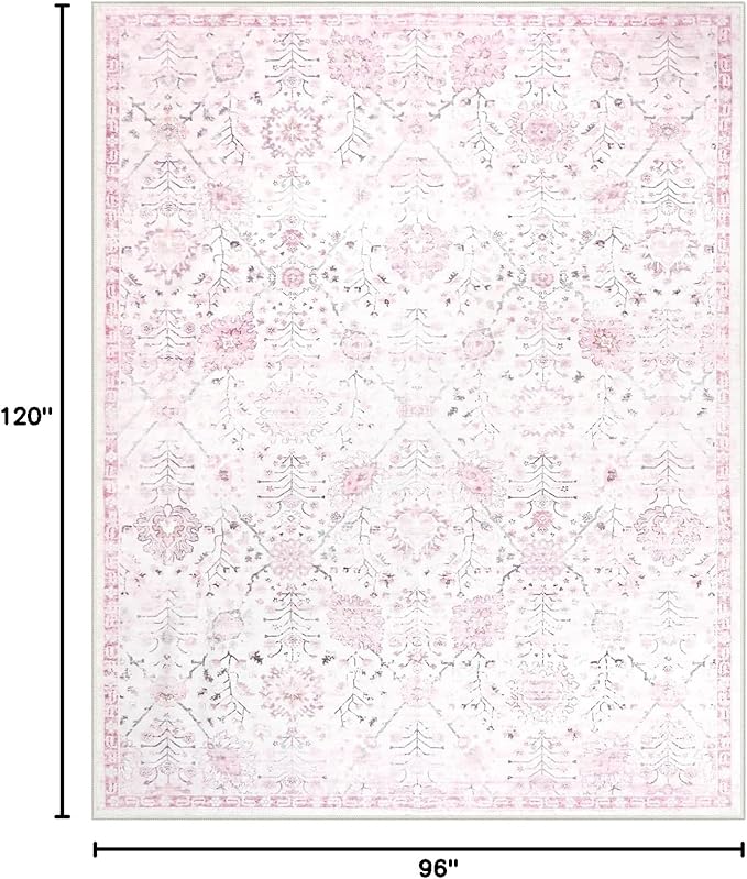Lahome Flavie Washable Rugs 8x10, Soft Nursery Area Rug - Image 2