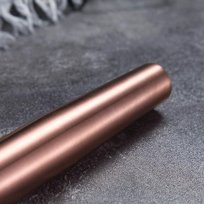 Berglander Rose Gold Rolling Pin, 16.7 Inches Stainless Steel Matte Finish - Image 4
