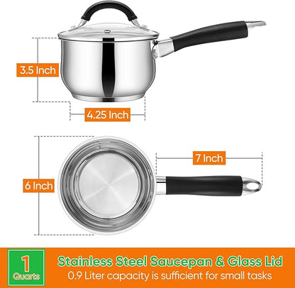 P&P CHEF 1 Quart Sauce Pan - Image 2