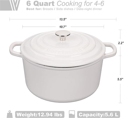 VORRINGARD Enameled Cast Iron Dutch Oven Pot - Image 2