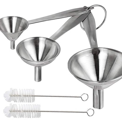 YGDZ Kitchen Funnel for Filling Bottles, Long Handle Funnel Set by YGDZ
