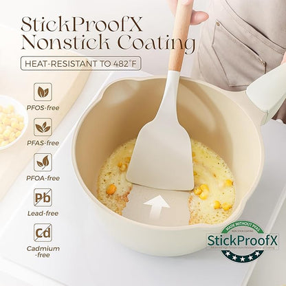 PRICUSIS Ceramic Nonstick Saucepan - Image 2