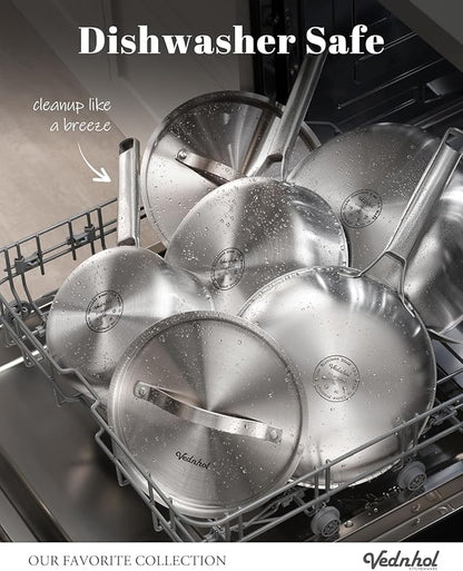 Stainless Steel Frying Pan Set - Image 4