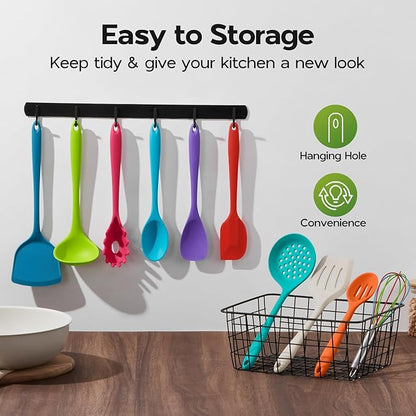 Onader Silicone Kitchen Utensils, Non Toxic Cooking Utensils Set - Image 6