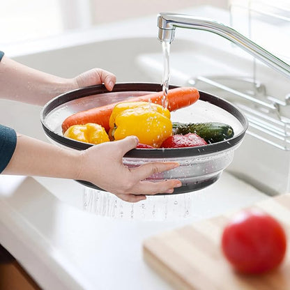 12" Microwave food Cover & Mat, Large Vented Collapsible Splatter Guard dish - Image 5
