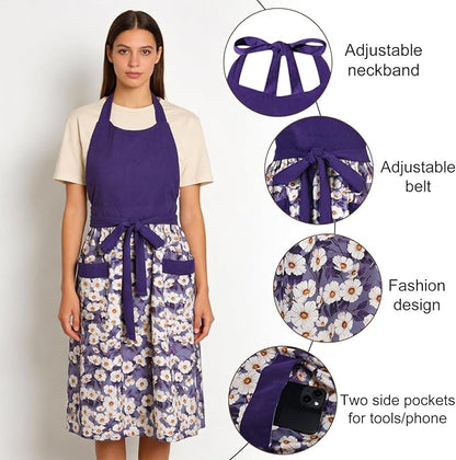 Cute Floral Aprons for Women - Image 2