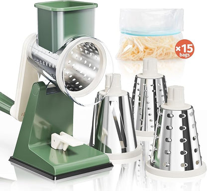 Upgraded Rotary Cheese Grater by Nexsujo