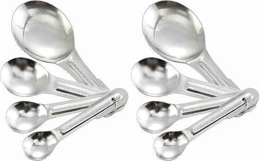 Winco 4-Piece Stainless Steel Measuring Spoon Set by Winco