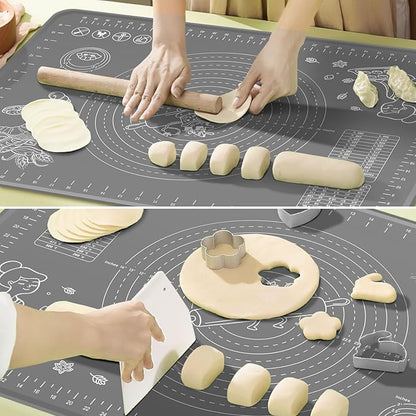 Silicone Baking Mat 32x24 inch, Extra Thick Non-stick Pastry Mat - Image 5