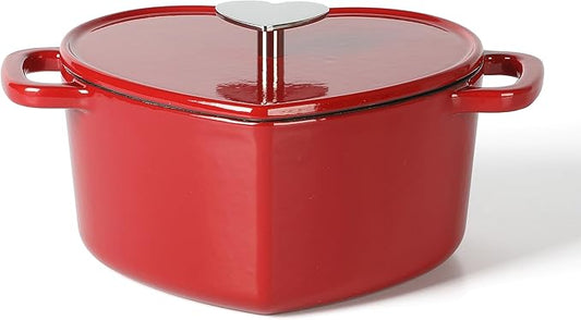 Martha Stewart Heart Shaped Enamel Cast Iron 2-Quart Dutch Oven by MarthaStewart