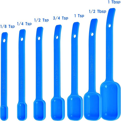 Plastic Measuring Cups and Spoons Set 15, Metric & US 7 Measure Cups & 7 - Image 3