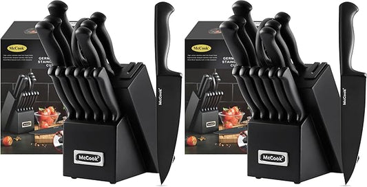 McCook® Knife Sets, German Stainless Steel Knife Block Sets by McCook