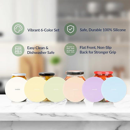 NIHOME Silicone Jar Opener – 6 Inch Large Anti-Slip Grip Pads, Premium 100% - Image 5