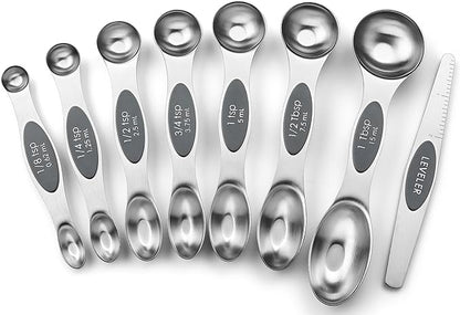 Spring Chef Stainless Steel Magnetic Measuring Spoons Set of 8 by SpringChef