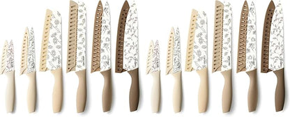 CAROTE 12PCS Knife Set, Kitchen Knife Set by CAROTE