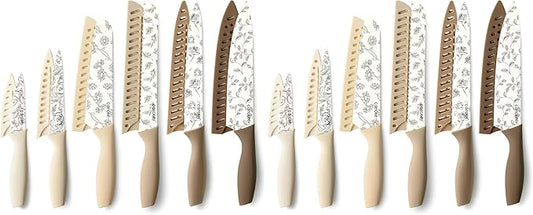 CAROTE 12PCS Knife Set, Kitchen Knife Set by CAROTE