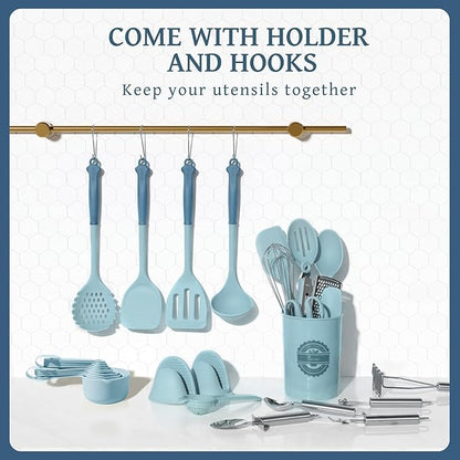 Kikcoin 43Pcs Large Kitchen Utensils Set - Image 7