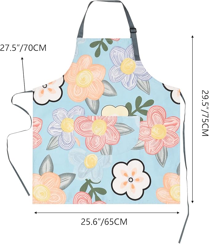 2 Pack Floral Apron for Women - Image 2